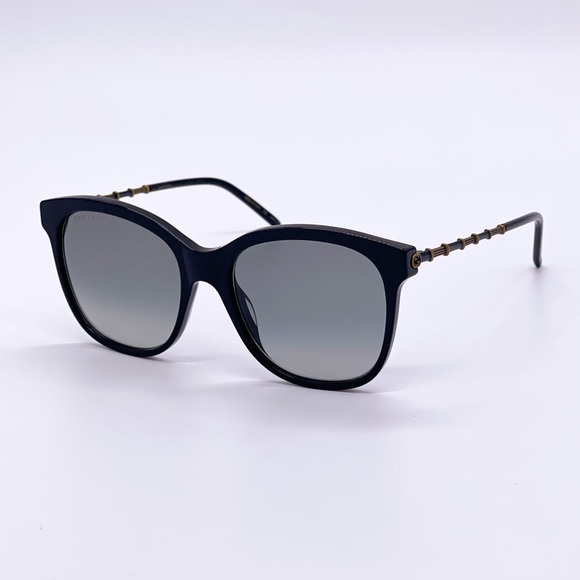 NEW GUCCI WOMEN BLACK GRAY CAT EYE SUNGLASSES GUCCI - Picture 4 of 9
